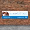 NHS New Patients Welcome Vinyl Banner