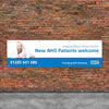 NHS New Patients Welcome Vinyl Banner