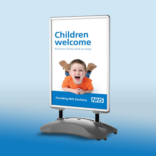 NHS New Patients Welcome Pavement Sign